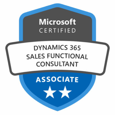 Microsoft Certified: Dynamics 365 Sales Functional Consultant Associate